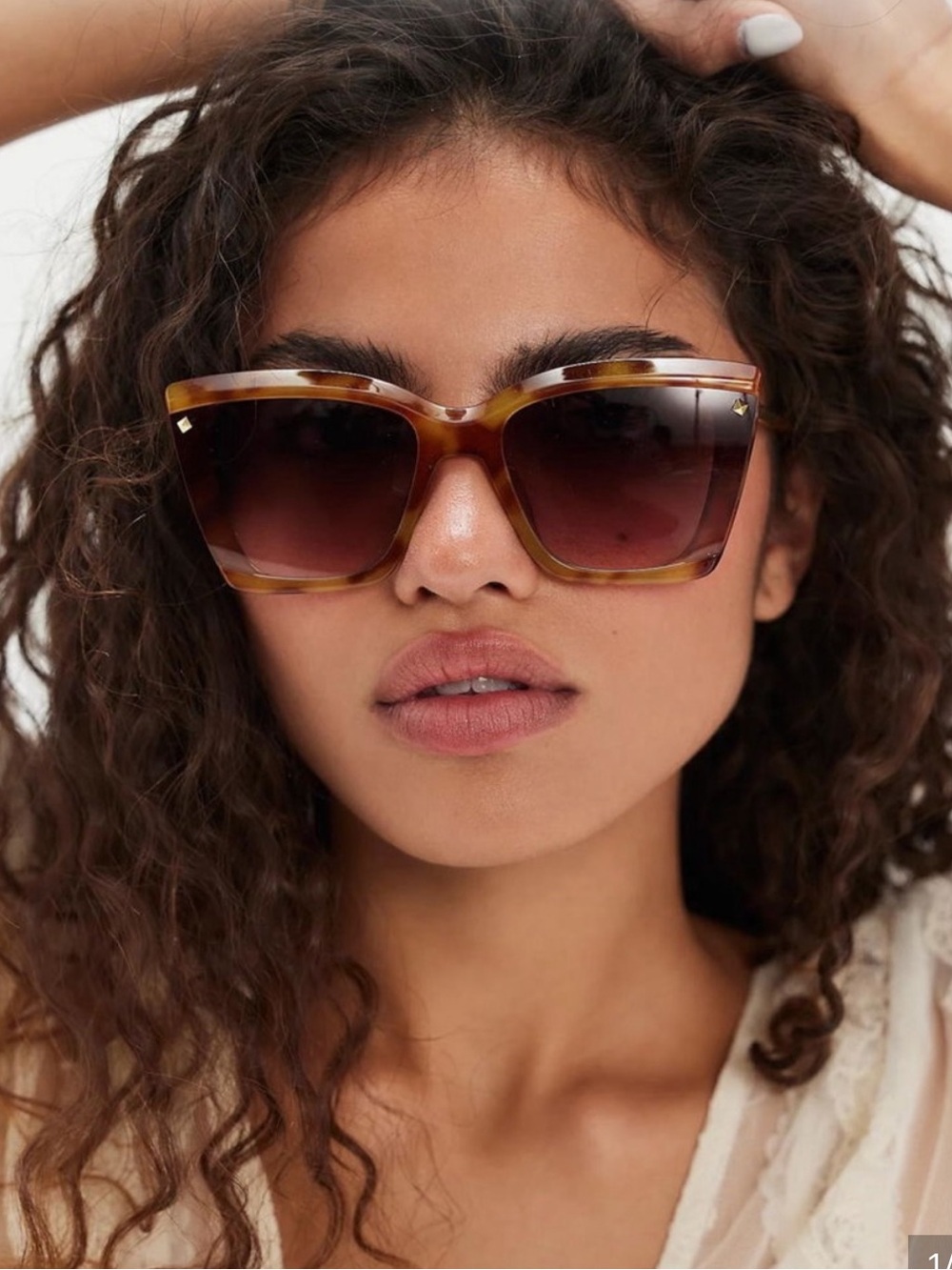 Free People Milano Oversized Cat Eye Sunglasses